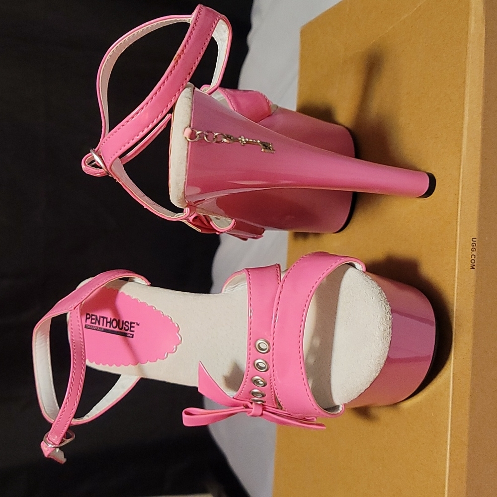 Pink PENTHOUSE Heels 8.5 - 9  New never used